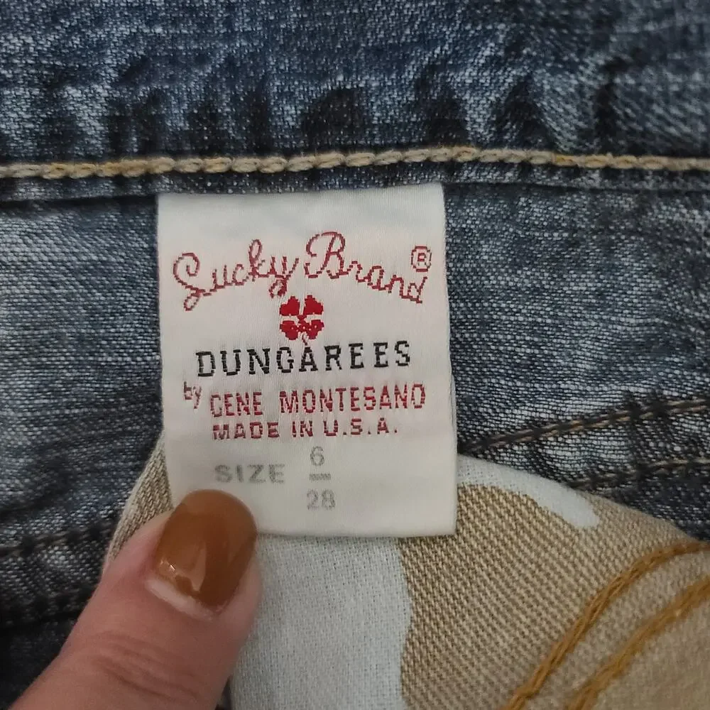 Lucky Brand Vintage Denim maxi women's jean skirt blue Size 6 Y2K 100% cotton - Picture 8 of 9
